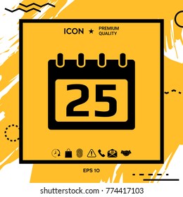 Calendar symbol icon