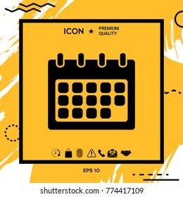 Calendar symbol icon