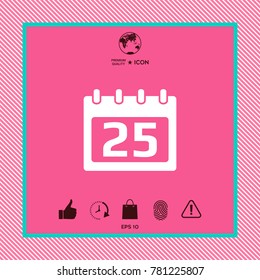 Calendar symbol icon