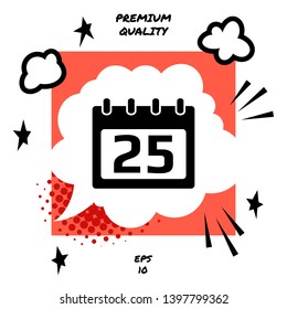 Calendar symbol icon. Element for your design