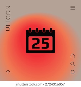 Icono de símbolo de calendario. Elemento para su diseño