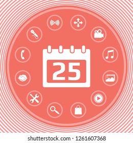 Calendar symbol icon. Graphic elements for your design