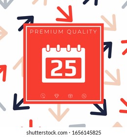 Calendar symbol icon. Graphic elements for your design