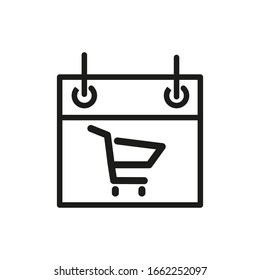 Calendar Symbol Icon Vector Illustration