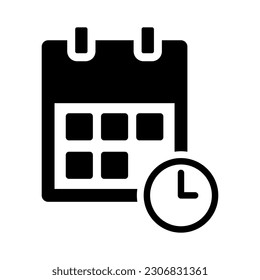 símbolo de calendario vector del fondo blanco