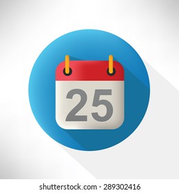 Calendar symbol icon,flat design,clean vector