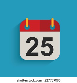 Calendar symbol on blue background,clean vector