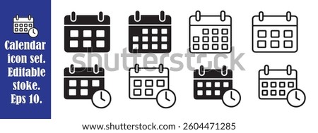 Calendar symbol. calendar vector icon. vector illustration. Eps 10