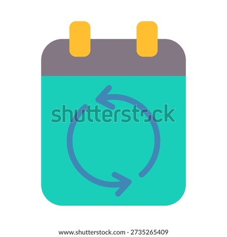 Calendar Sync Icon - Flat Color Icons For Accounting and Business