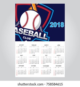 Calendar Template for 2018 Year