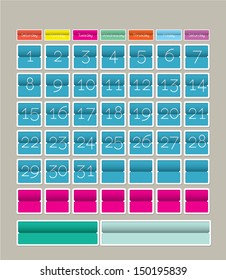 Calendar template