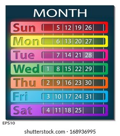 Calendar template design