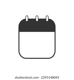 Diseño de vectores de iconos de plantilla de calendario.