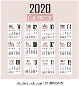 Calendar Template Schedule PLanning Organizer