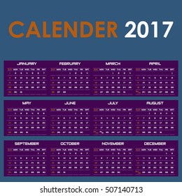 Calendar templates