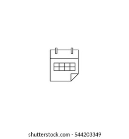 Calendar thin icon