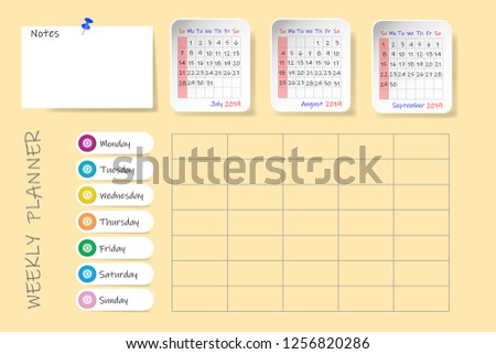 Blank Schedule Chart