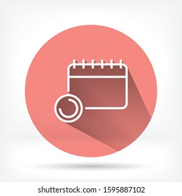calendar time 10 eps bond icon design vector graphics