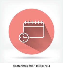 calendar time 10 eps bond icon design vector graphics