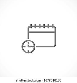 calendar time 10 eps bond icon design vector graphics