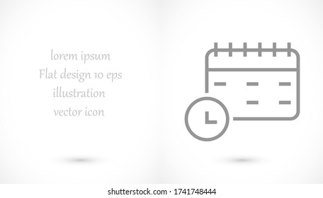 tiempo de calendario 10 pasos diseño de icono de enlace vectores gráficos