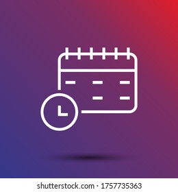 calendar time 10 eps bond icon design vector graphics