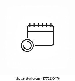 calendar time 10 eps bond icon design vector graphics
