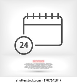 calendar time 10 eps bond icon design vector graphics