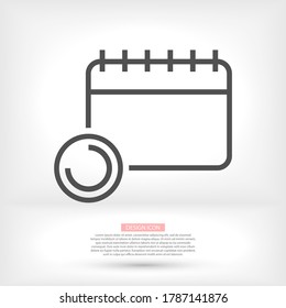calendar time 10 eps bond icon design vector graphics