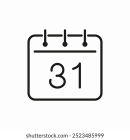 calendar time icon sign vector