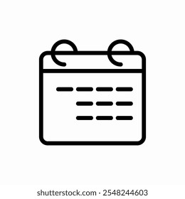 calendar time icon vector sign