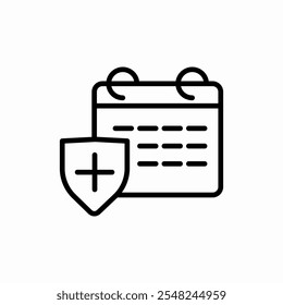 calendar time icon vector sign