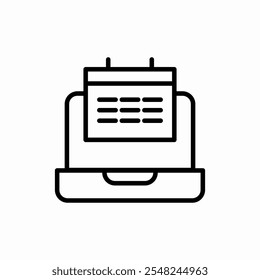 calendar time icon vector sign