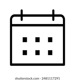 Kalenderzeitplan-Symbol Vektorillustration Logo-Vorlage