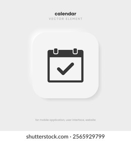 Calendar and time thin line icon. Minimal flat vector illustration. Included simple outline icons as schedule, reminder, appointment, planner, event time, timer, clock.