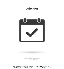 Calendar and time thin line icon. Minimal flat vector illustration. Included simple outline icons as schedule, reminder, appointment, planner, event time, timer, clock.