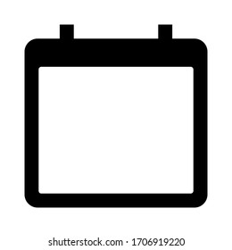 Kalender heute Symbol Vektorillustration Illustration flach einzeln auf weißem Hintergrund.