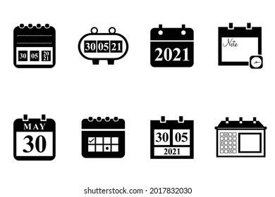 Calendario. Hoy, mañana, antes. Marcar la fecha, vacaciones, día importante. Diario del planificador. Añadir, compartir y corregir el calendario. Icono de tiempo del vector perfecto de píxeles
