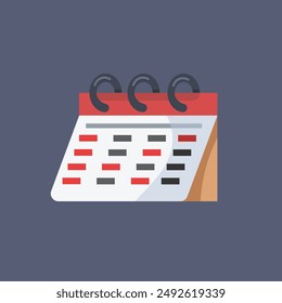 calendar tool in isolated vector design.