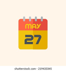Calendar. Travel Flat Icon
