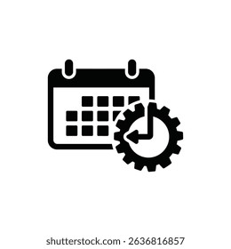 Calendar Turning into Gear for Timed Effort and Task Management