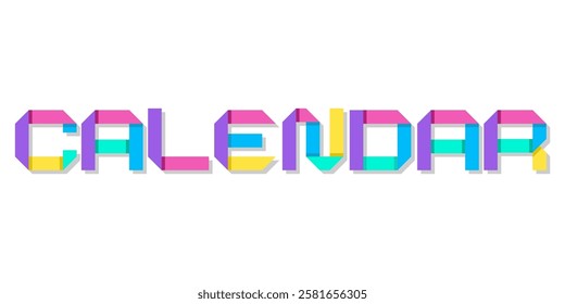 calendar typography art design creative illustration