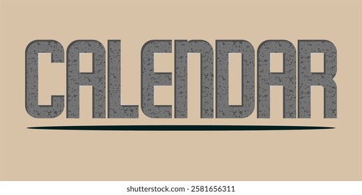 calendar typography art design creative illustration