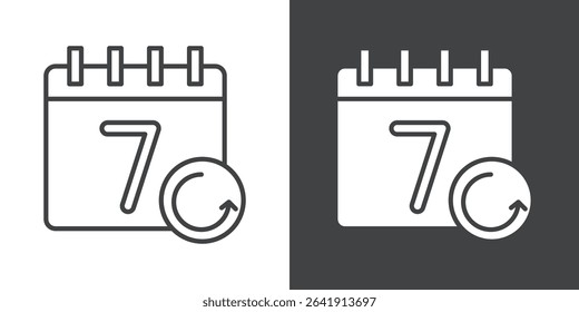 calendar update icon symbol illustration logo