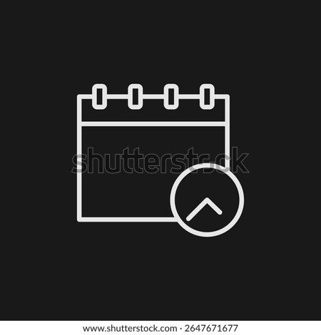 Calendar Upload and Submission Icon for Online Event Schedules and Project Deadlines