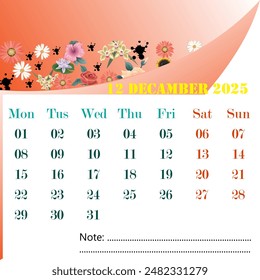 A calendar is used to tell the dates, the important days of life