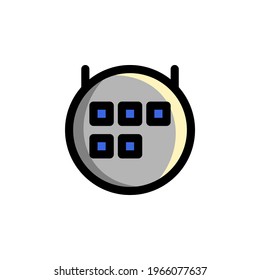 Calendar User Interface Outline Icon Logo Vector Illustration
