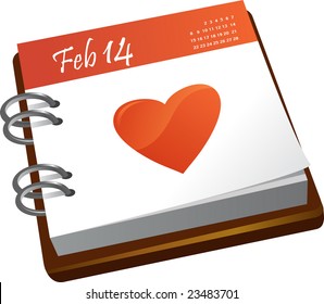 calendar - Valentines day