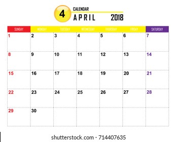Calendar vector