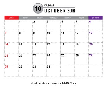 Calendar vector